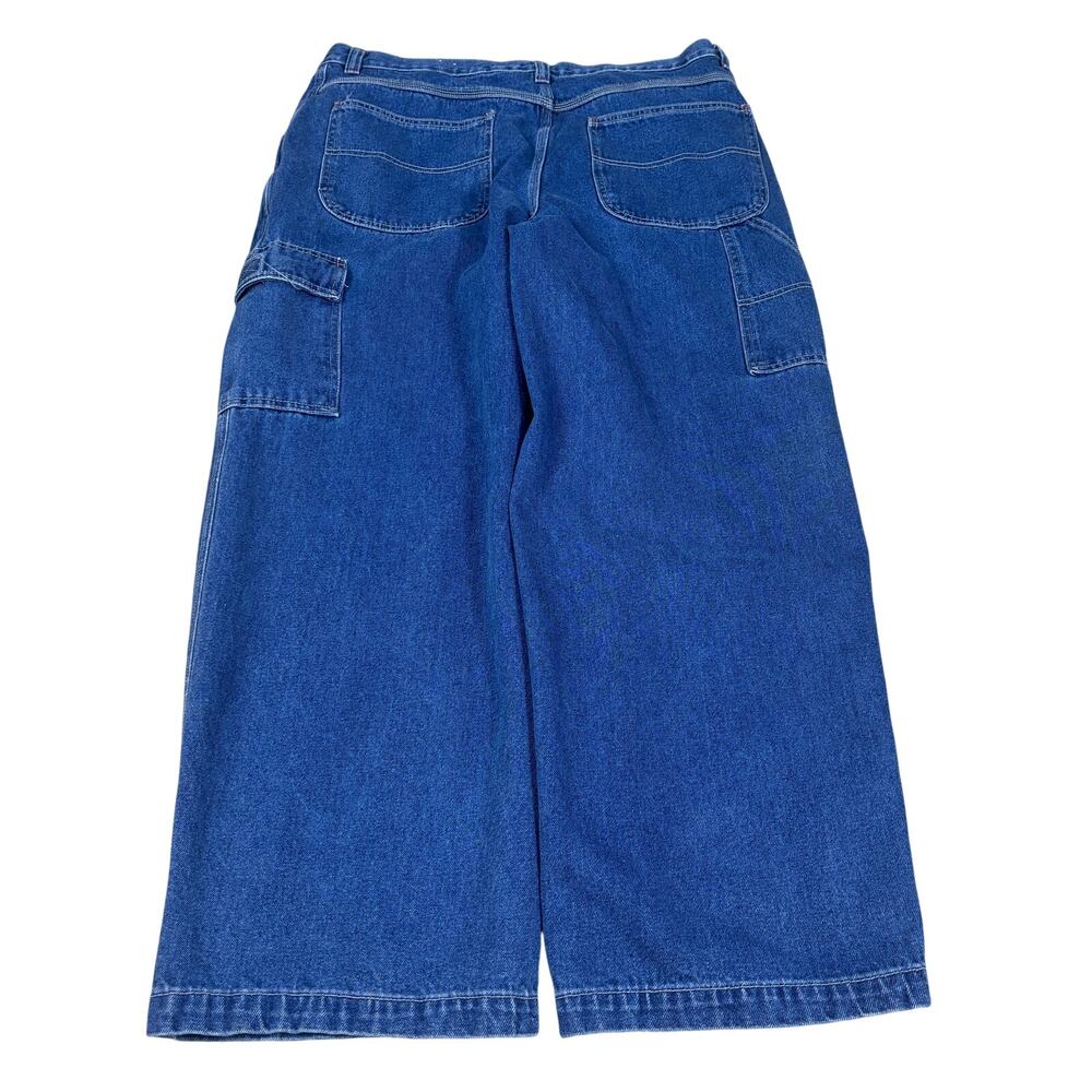 vintage y2k 2000s Lavana baggy wide leg dark blue jeans 36x28 skater emo grunge